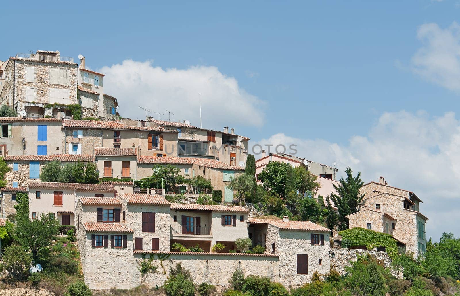 The old settlement of Saint Croix de Verdon in the south of France