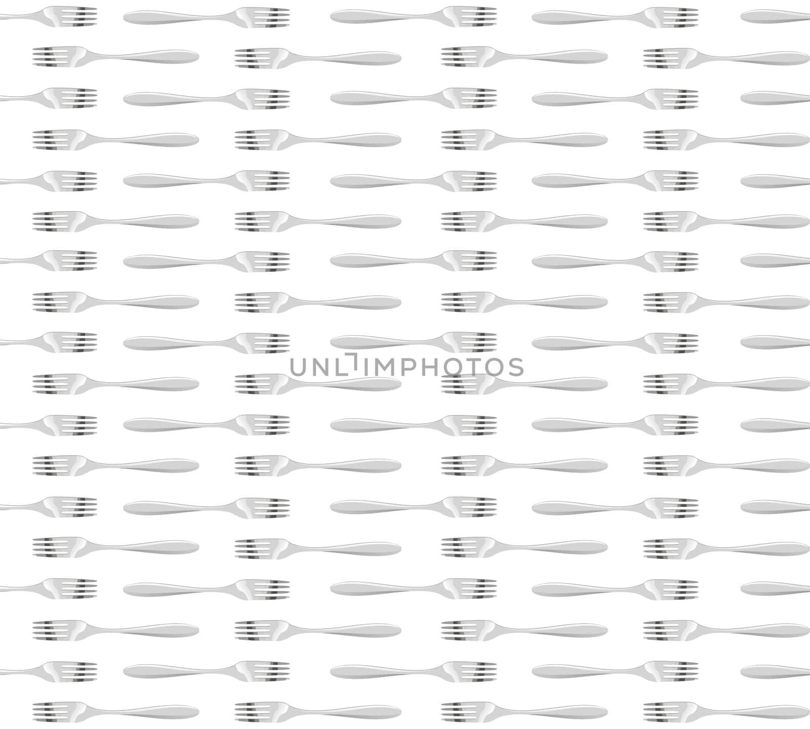 Pattern forks in isolated background. Vector illustration.