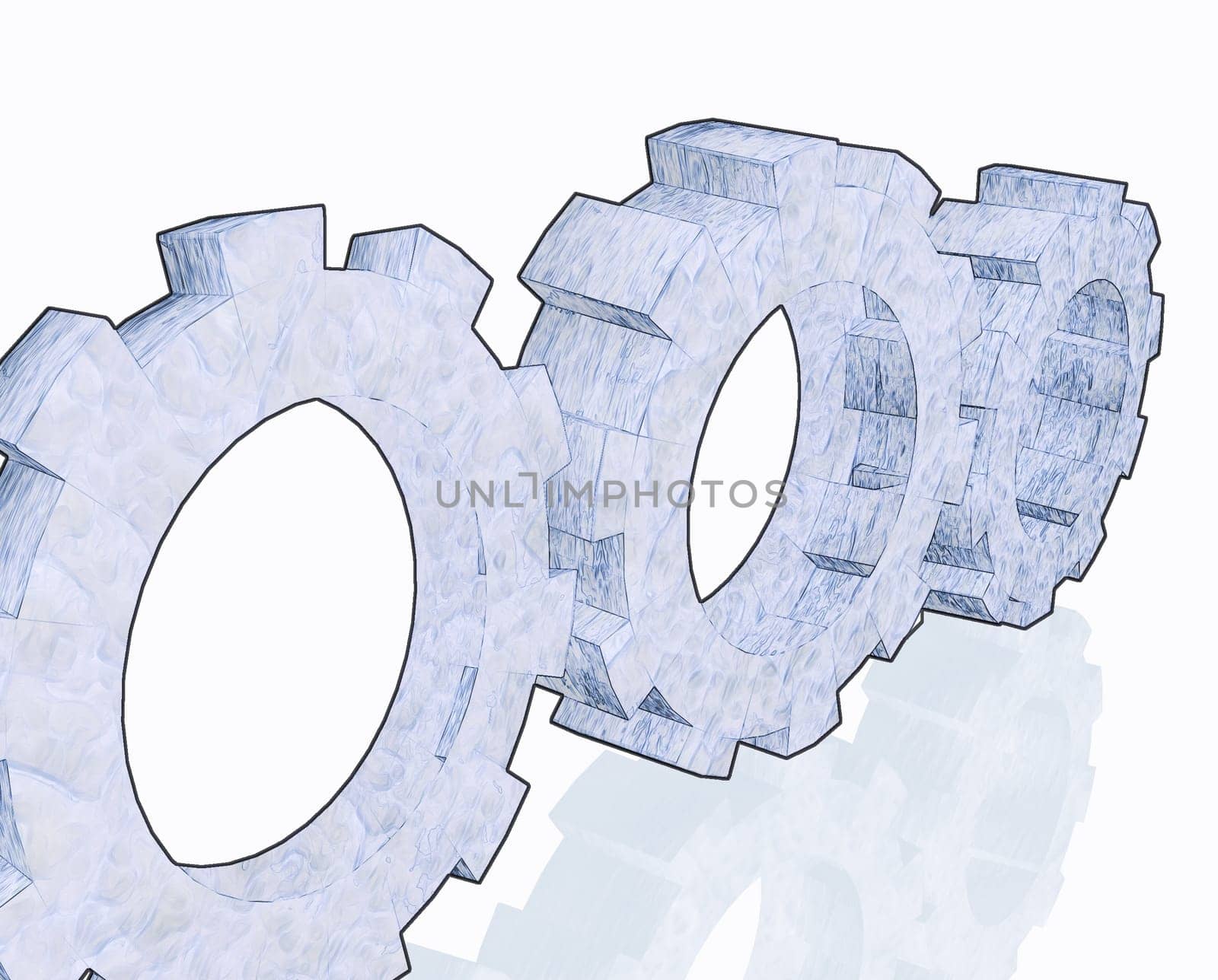 gears teeth or cogwheels