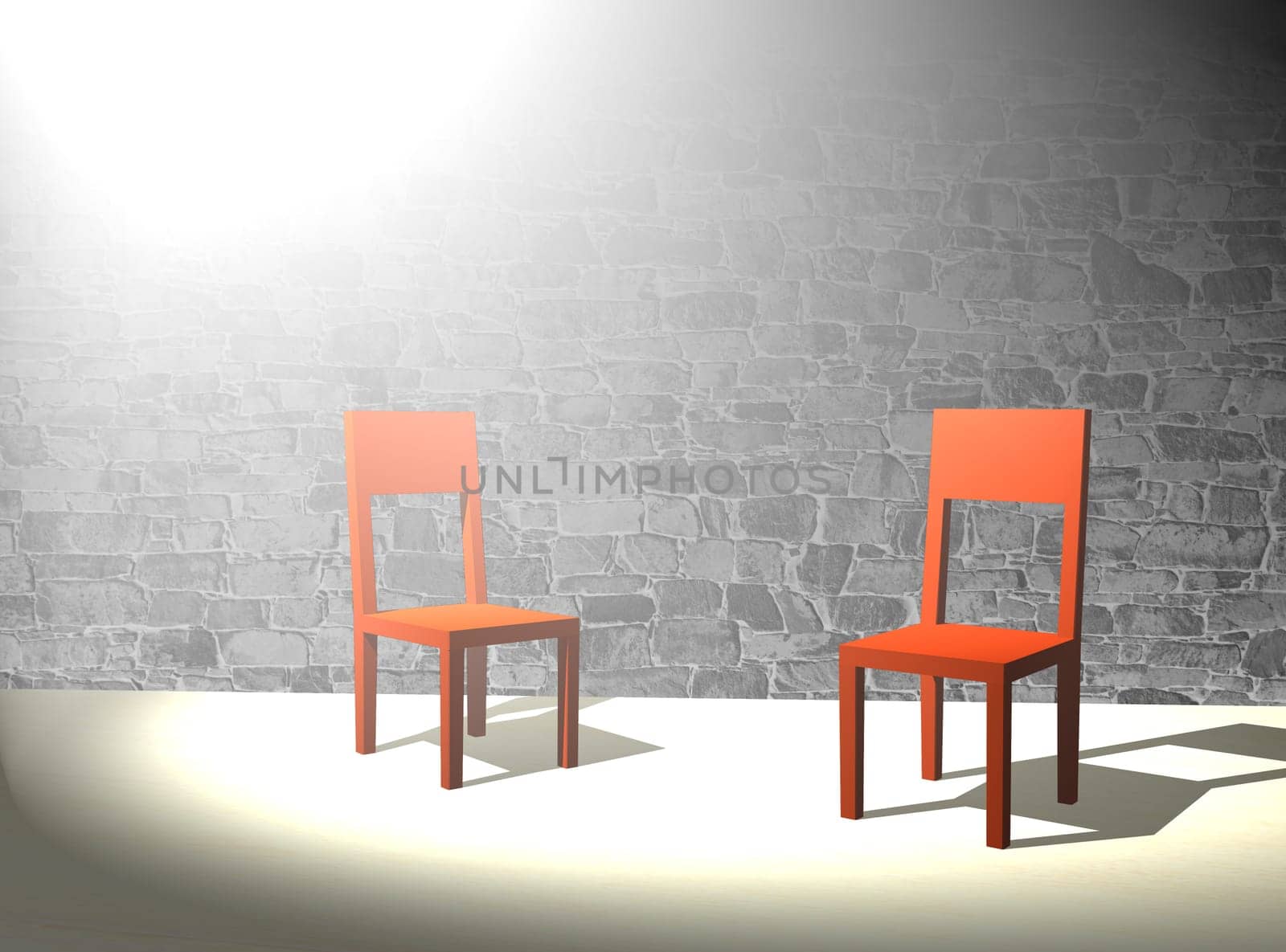 Chair on stage