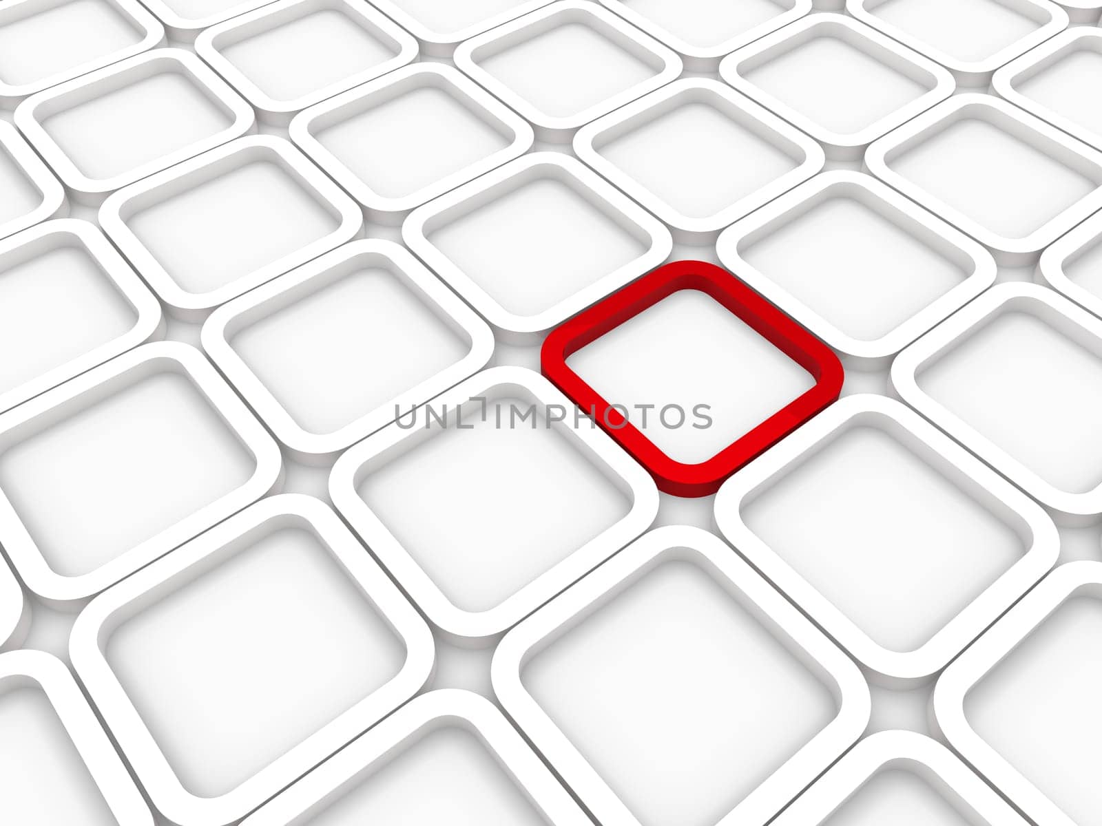 3d background area cube red white structure