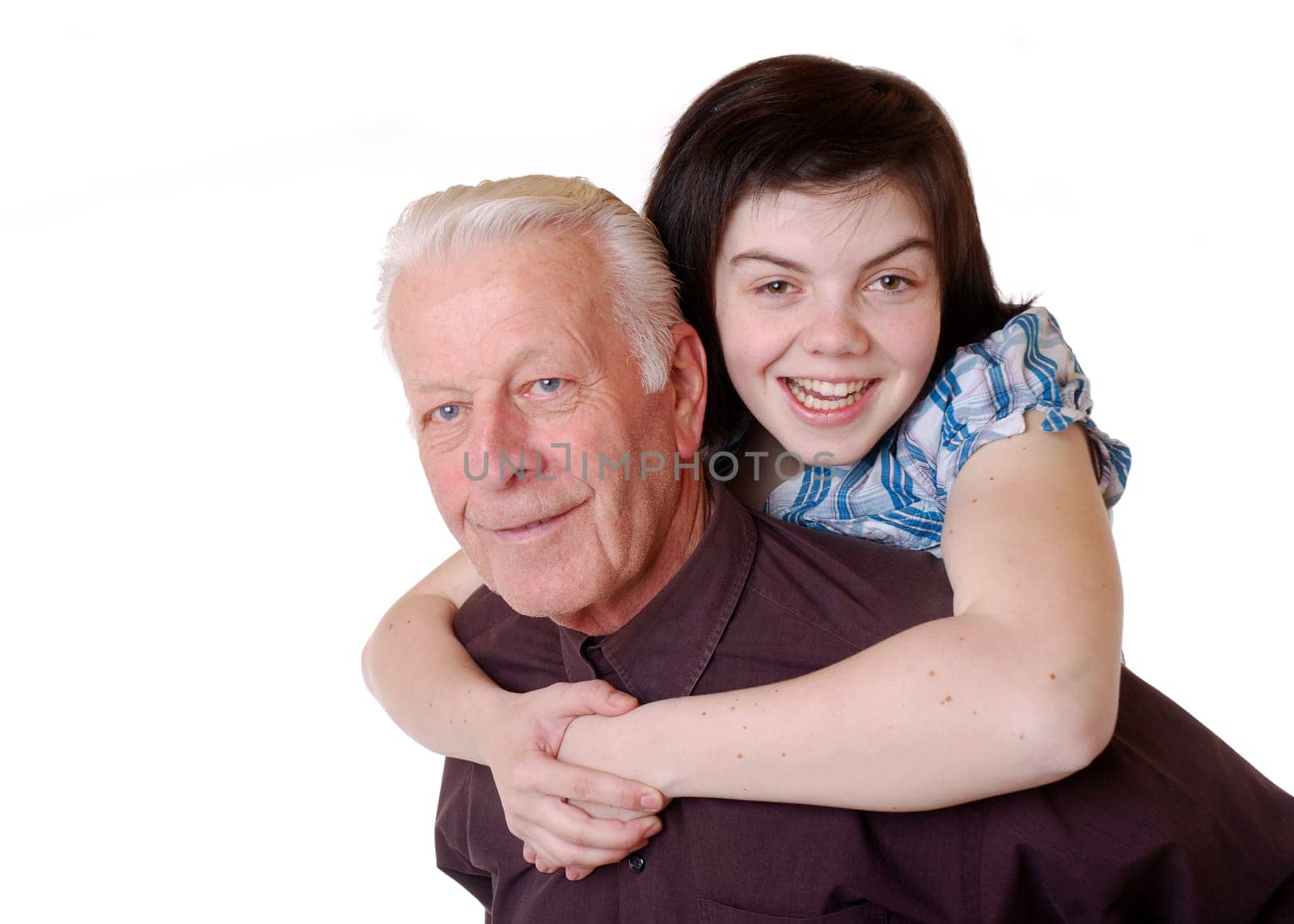 Grandpa with great-granddaughter