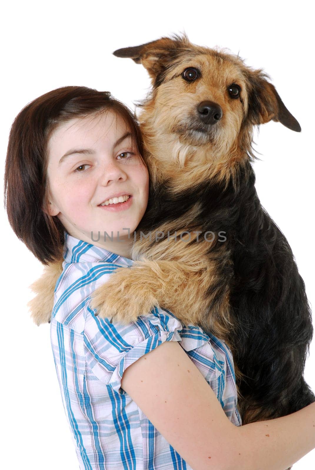 Girl with dog