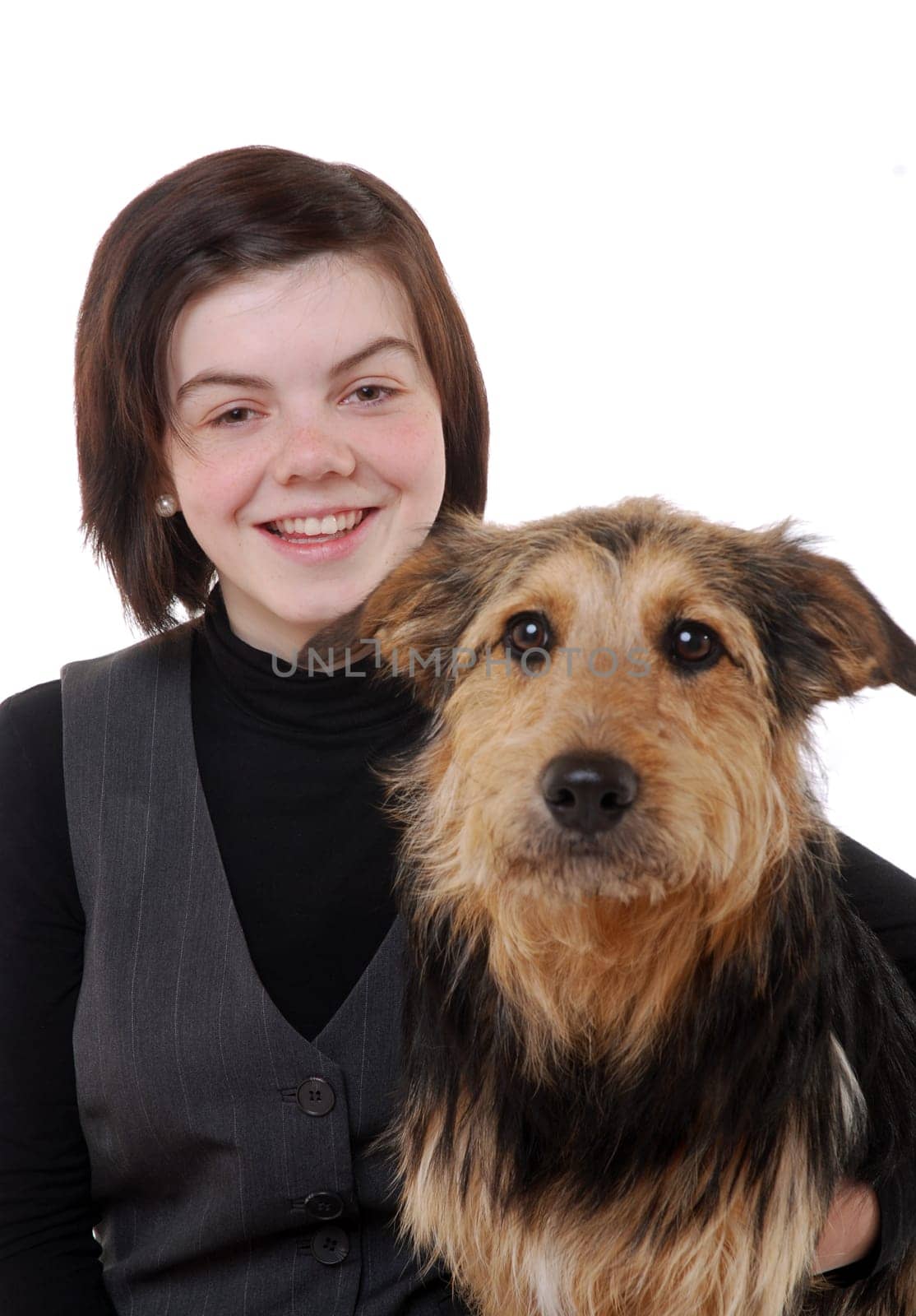 Girl with dog