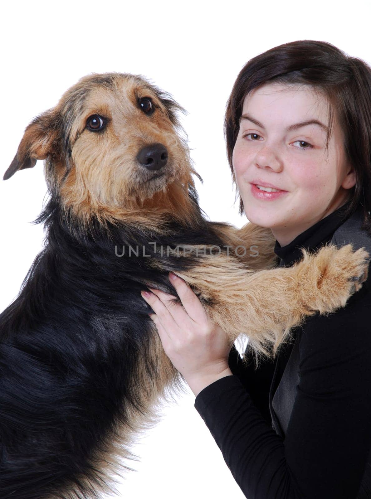 Girl with dog