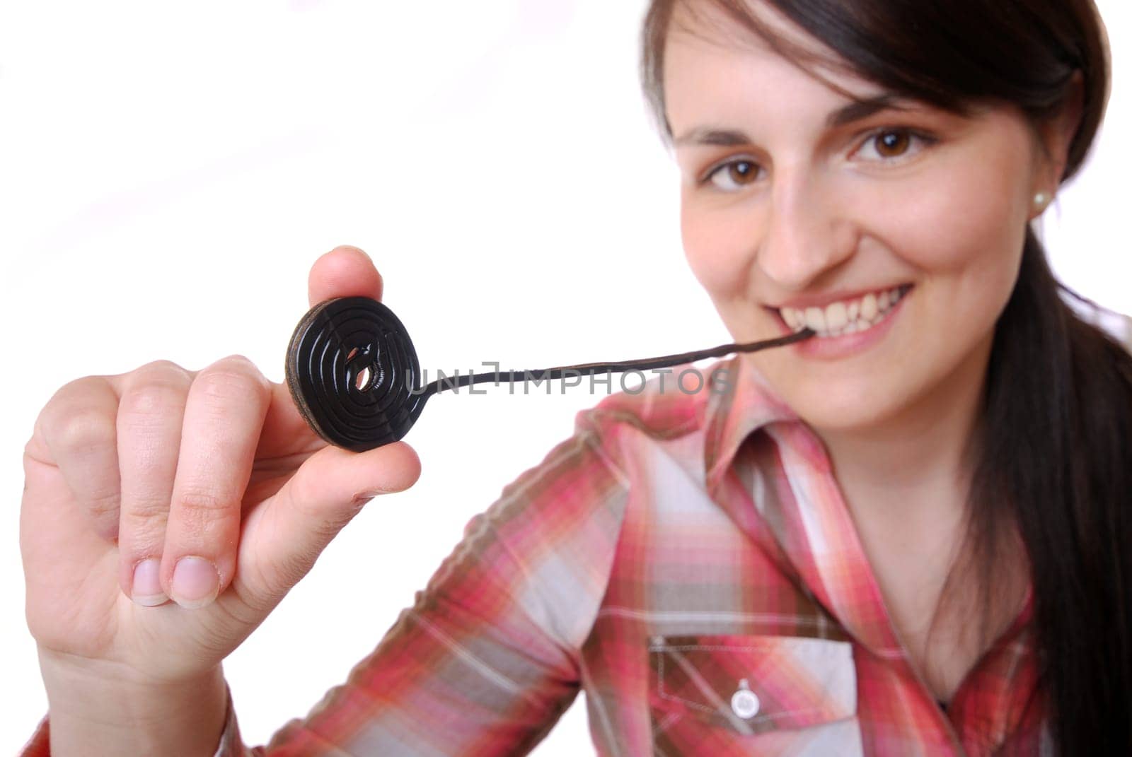 Eating liquorice snail