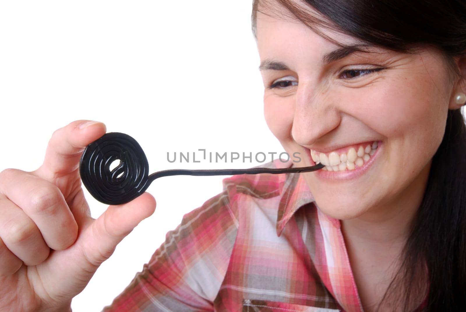 Eating liquorice snail