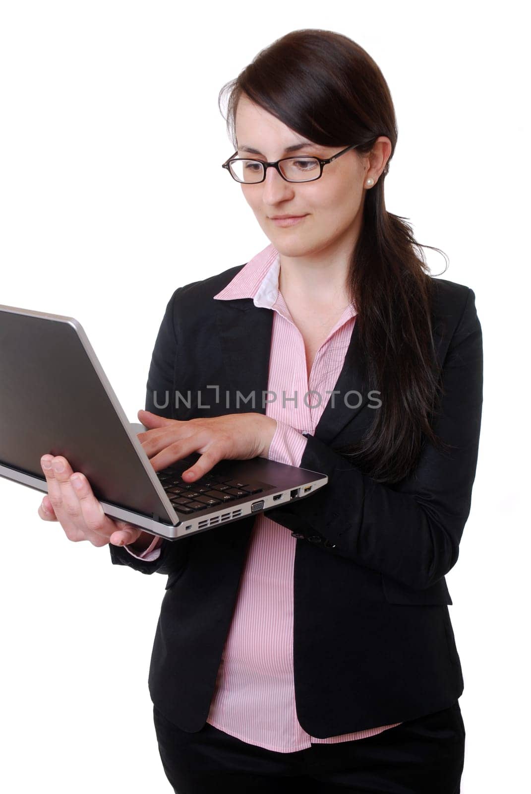 Young woman with laptop