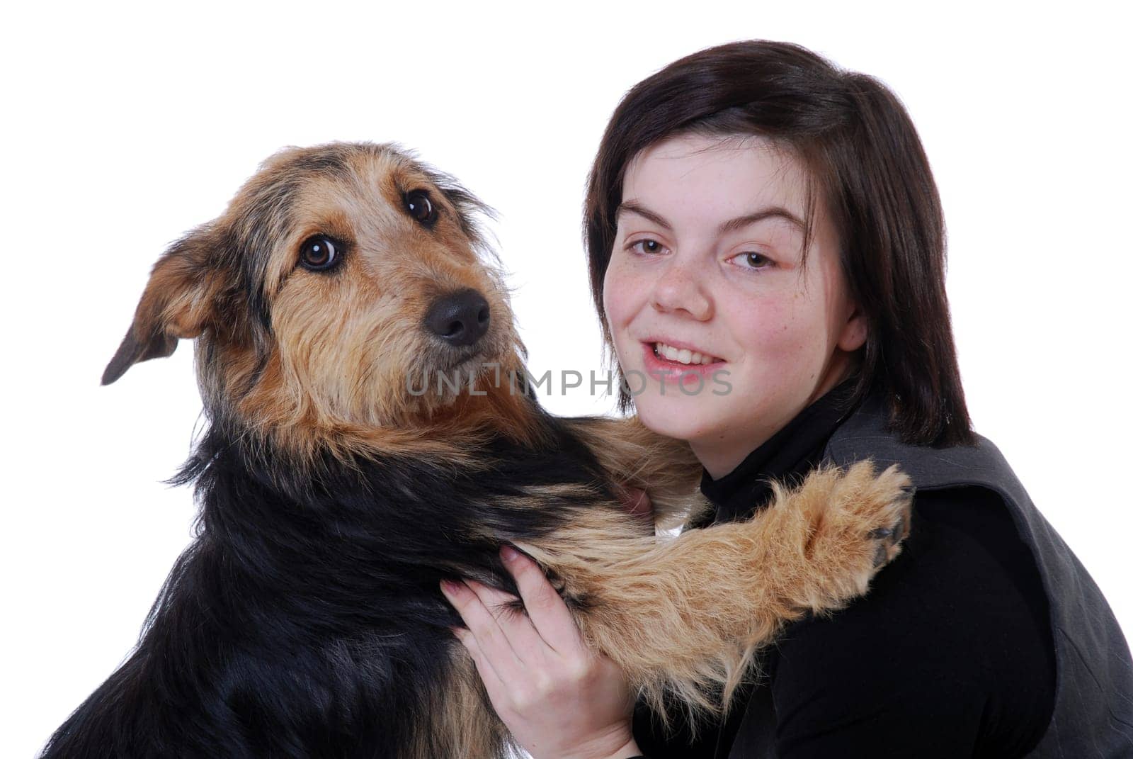 Girl with dog