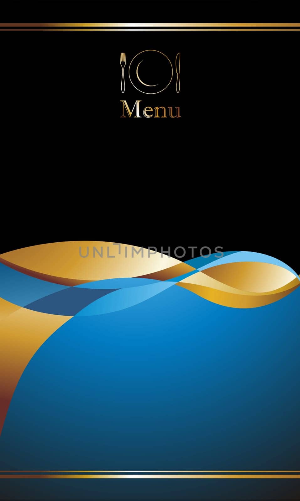 illustration background for food industry, menu, cover