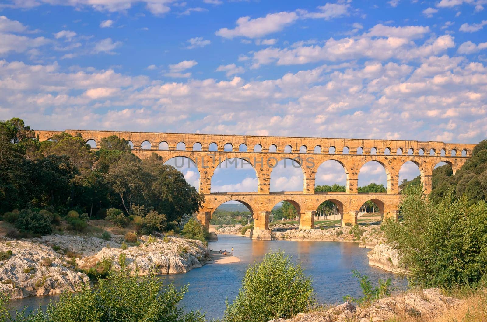 Pont du Gard,Provence,Remoulins,La Gard,ancient monument,World Heritage Site,Roman aqueduct,bridge