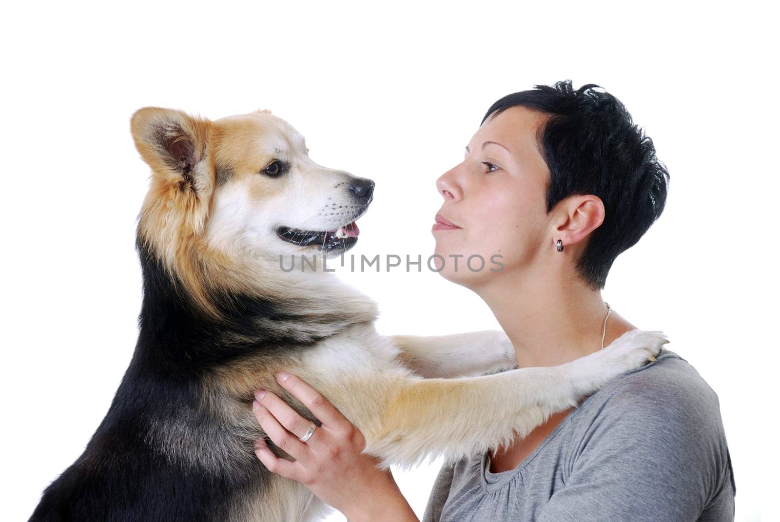 Young woman with dog