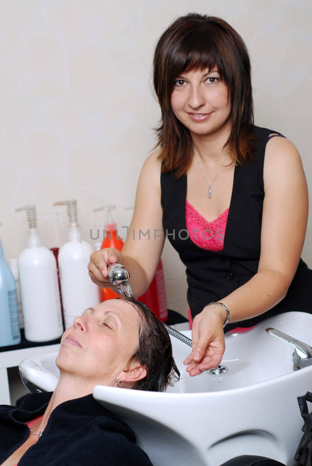 Washing hair