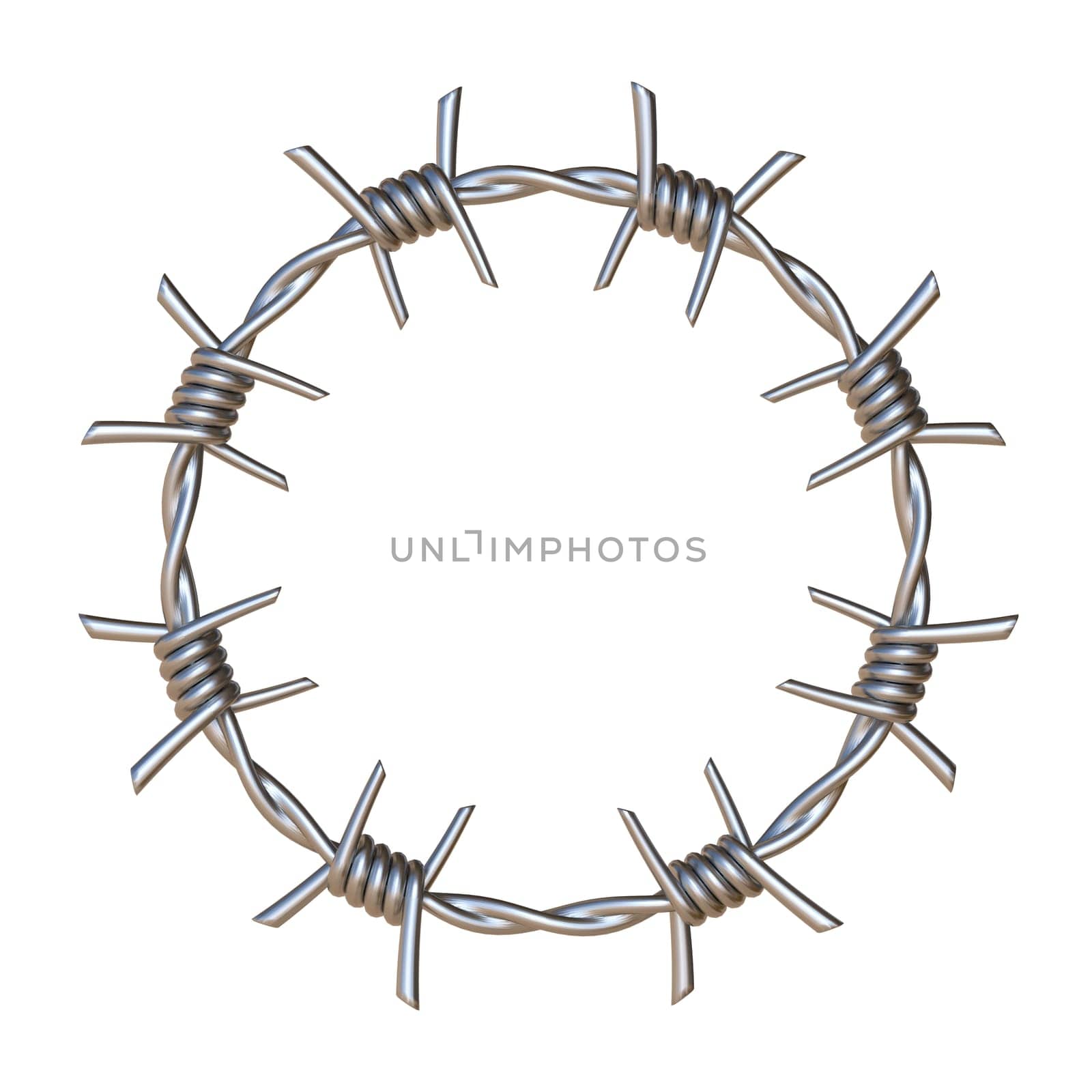 Barbed wire Small circle 3D by djmilic