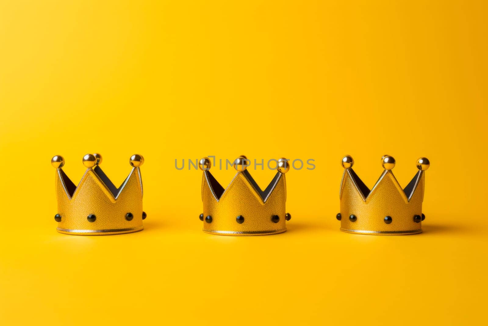 Three crowns as a symbol of the celebration of the Day of the Three Kings by Spirina