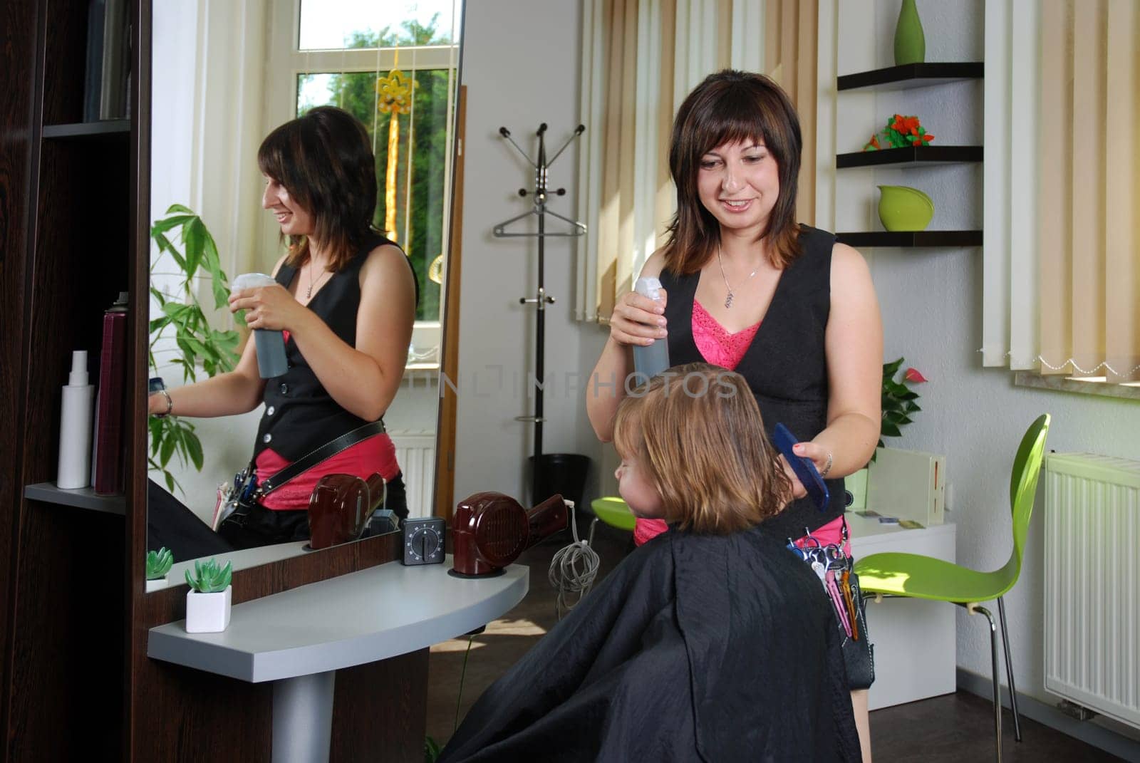 Moisten hair