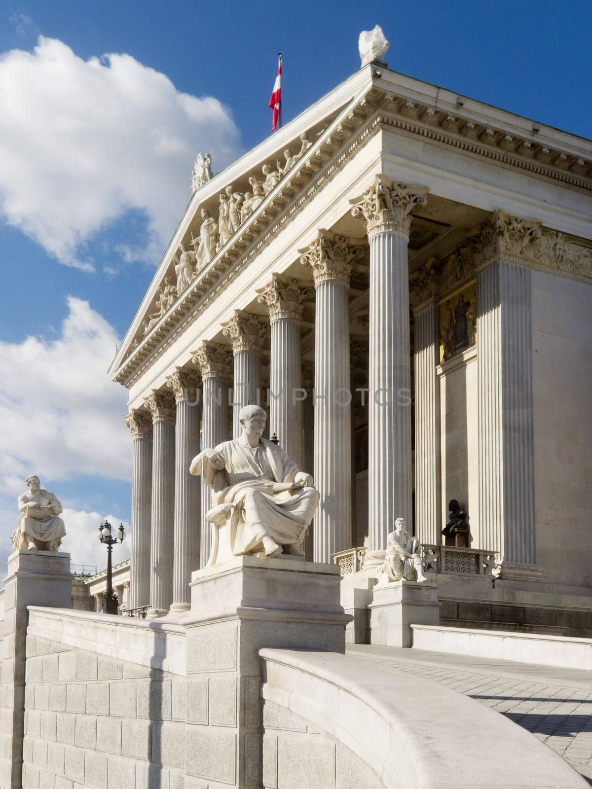 Parliament in Vienna,seat of political representation and landmark