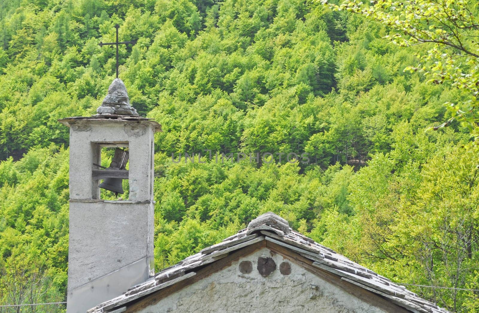 Detail of an old church
