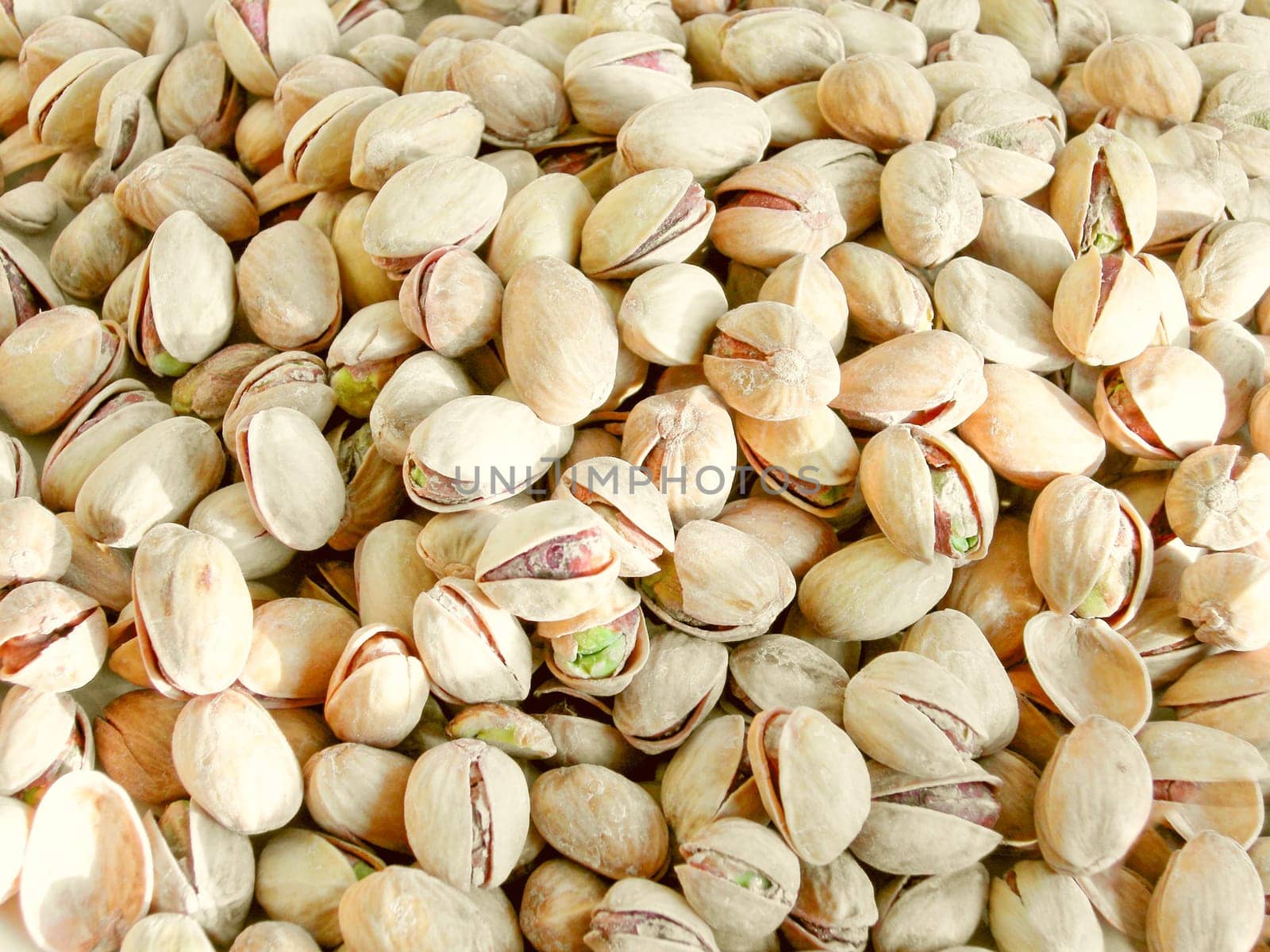 Detail of Pistachio nuts food in shells
