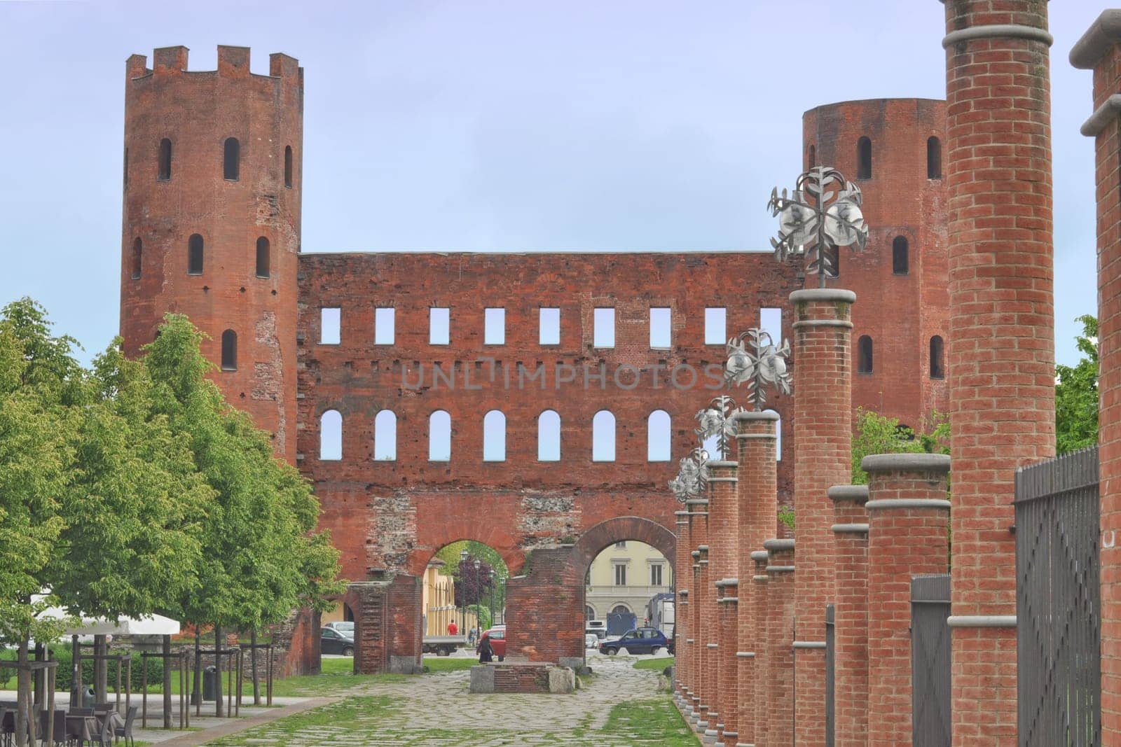 Torri Palatine ancient roman gates of town, Turin
