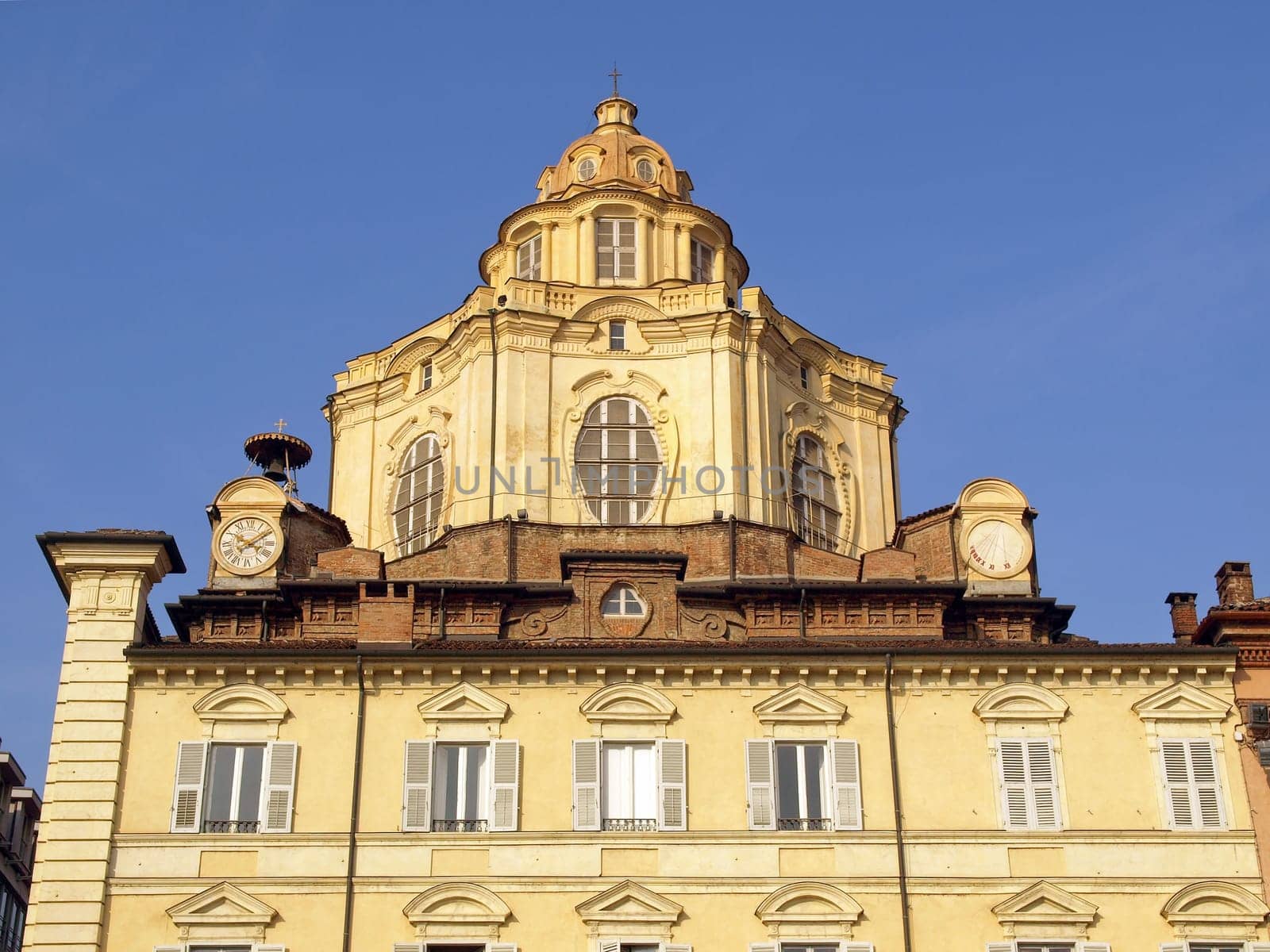 Baroque church of San Lorenzo in Turin (Torino)
