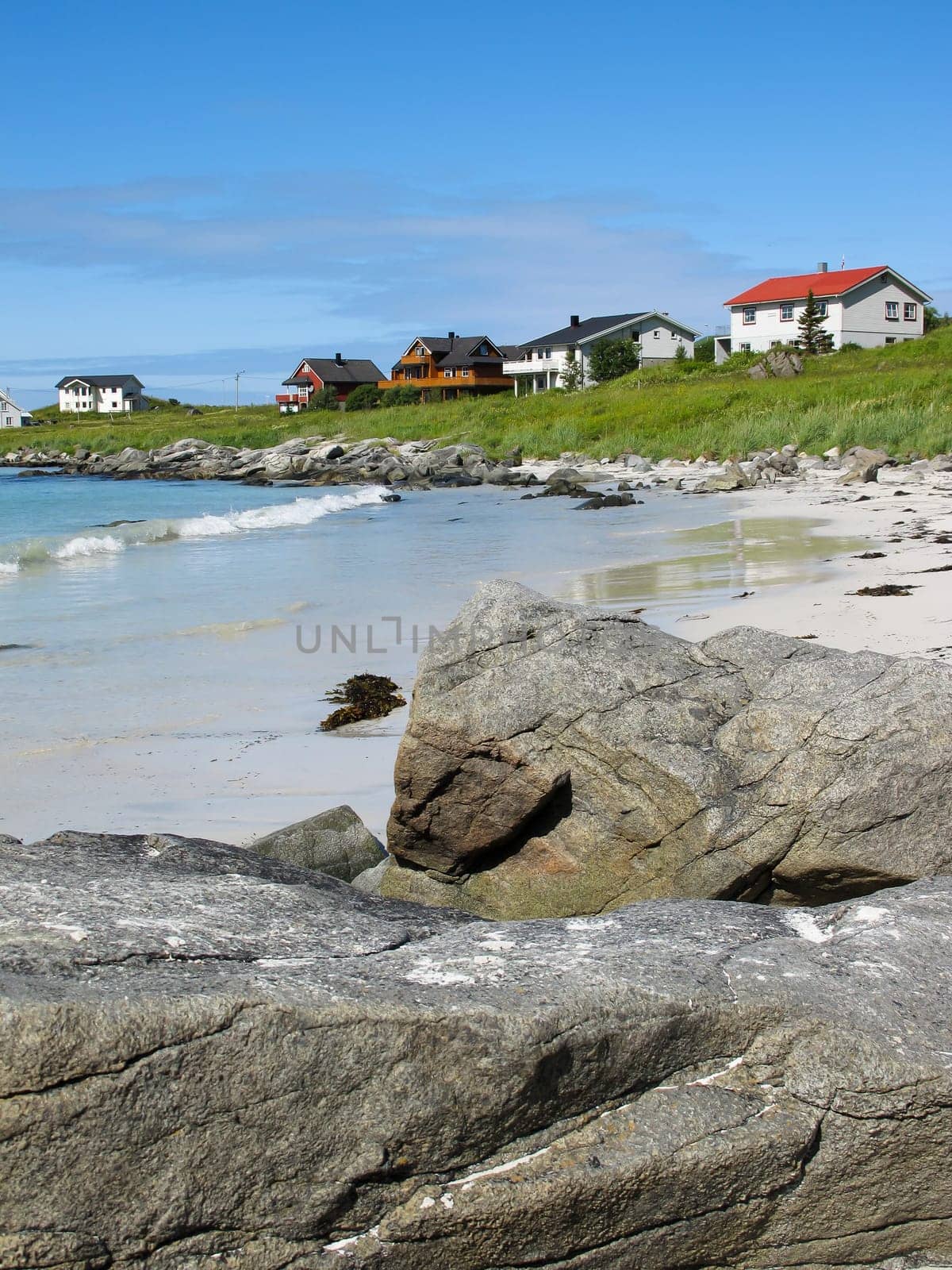 Picturesque landscape at Norway beach