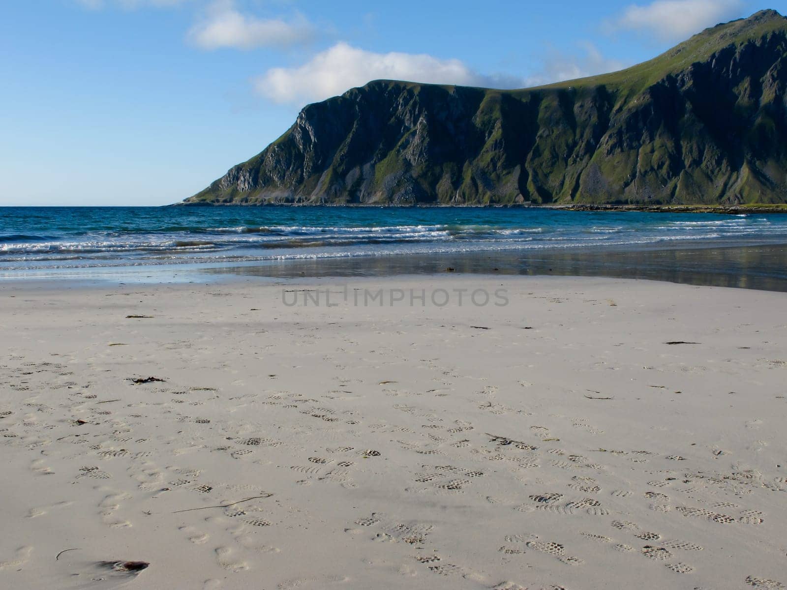 Picturesque landscape at Norway beach