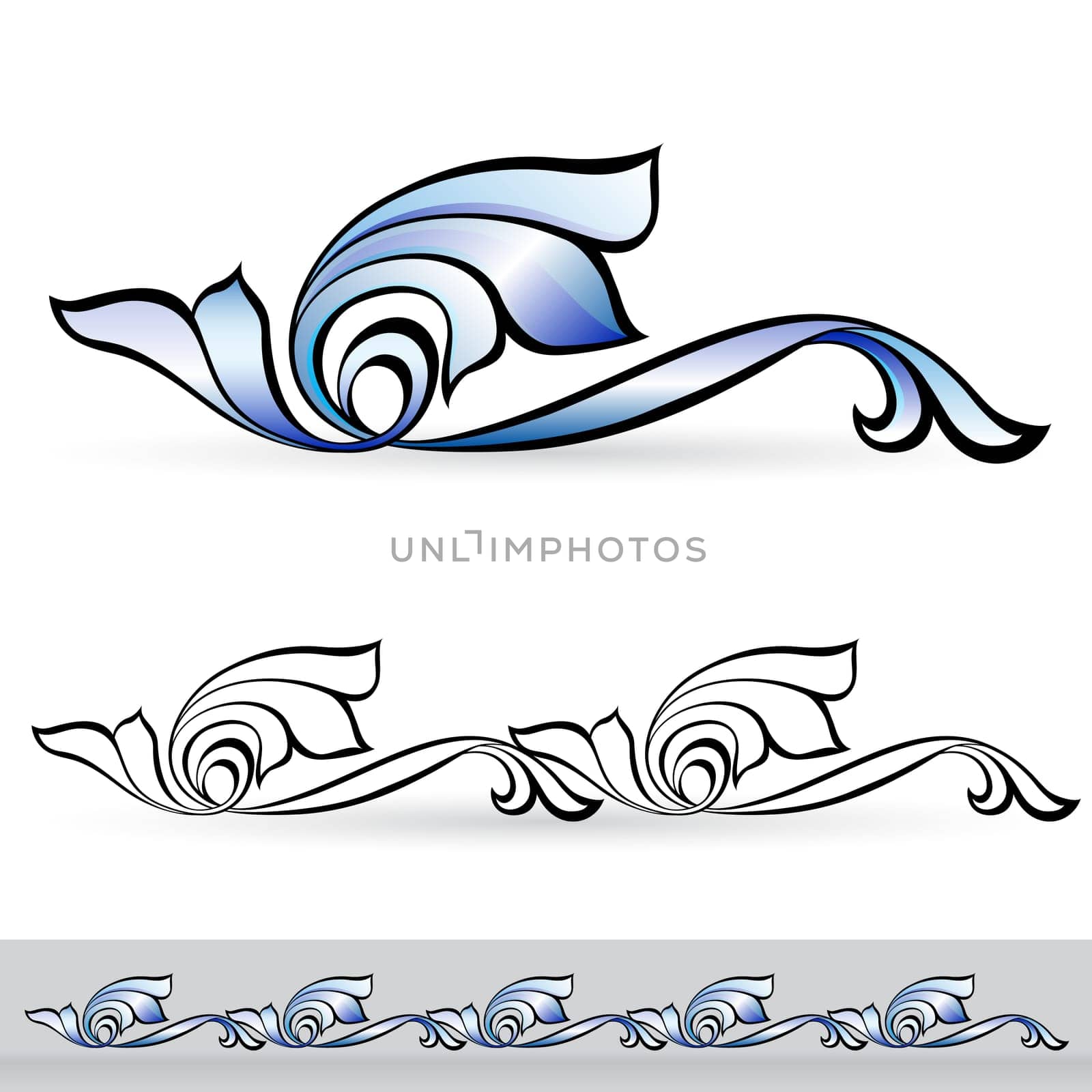 Flora design number five. Nice design elements for your best creative ideas.