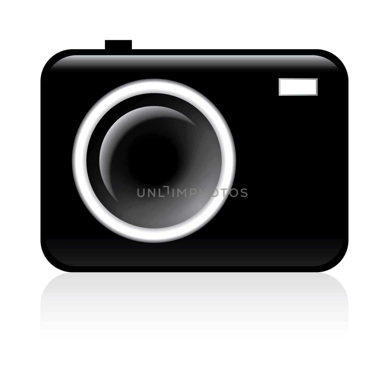 Photo camera icon - Vector illustration on white background