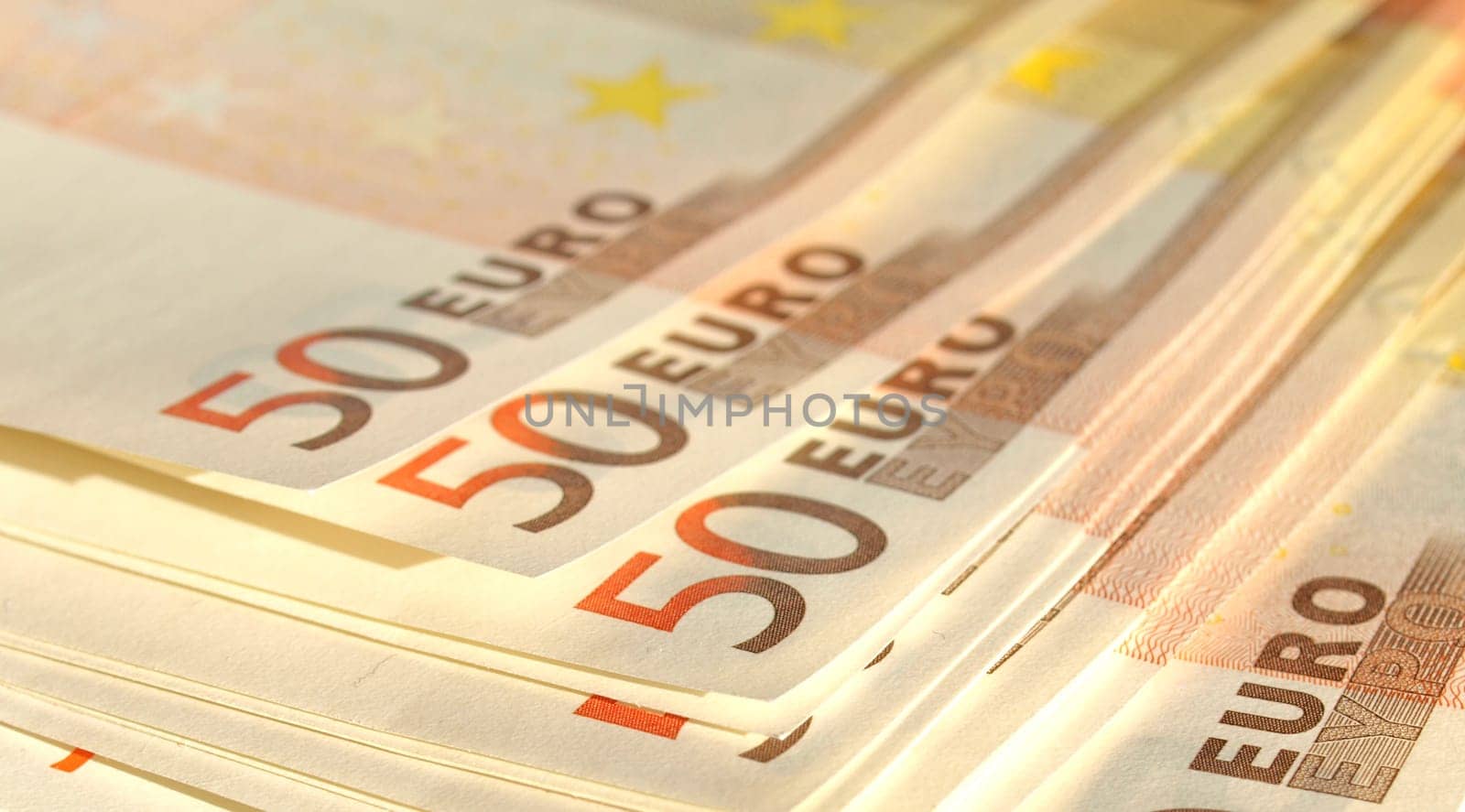 Euro banknote (currency of the European Union) - selective focus