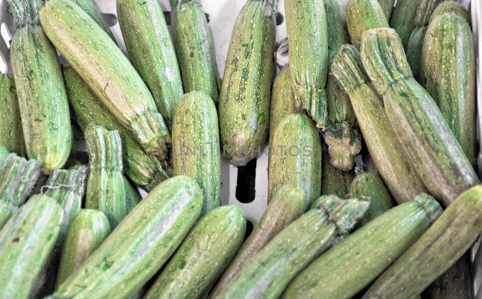 Detail of courgettes or zucchini vegetable food - useful as a background
