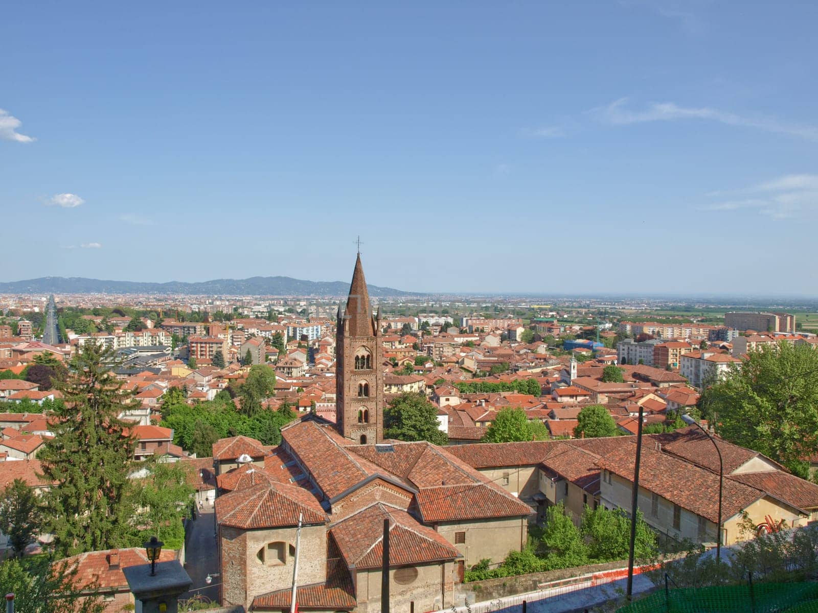 Turin panorama seen from the Castello di Rivoli hill