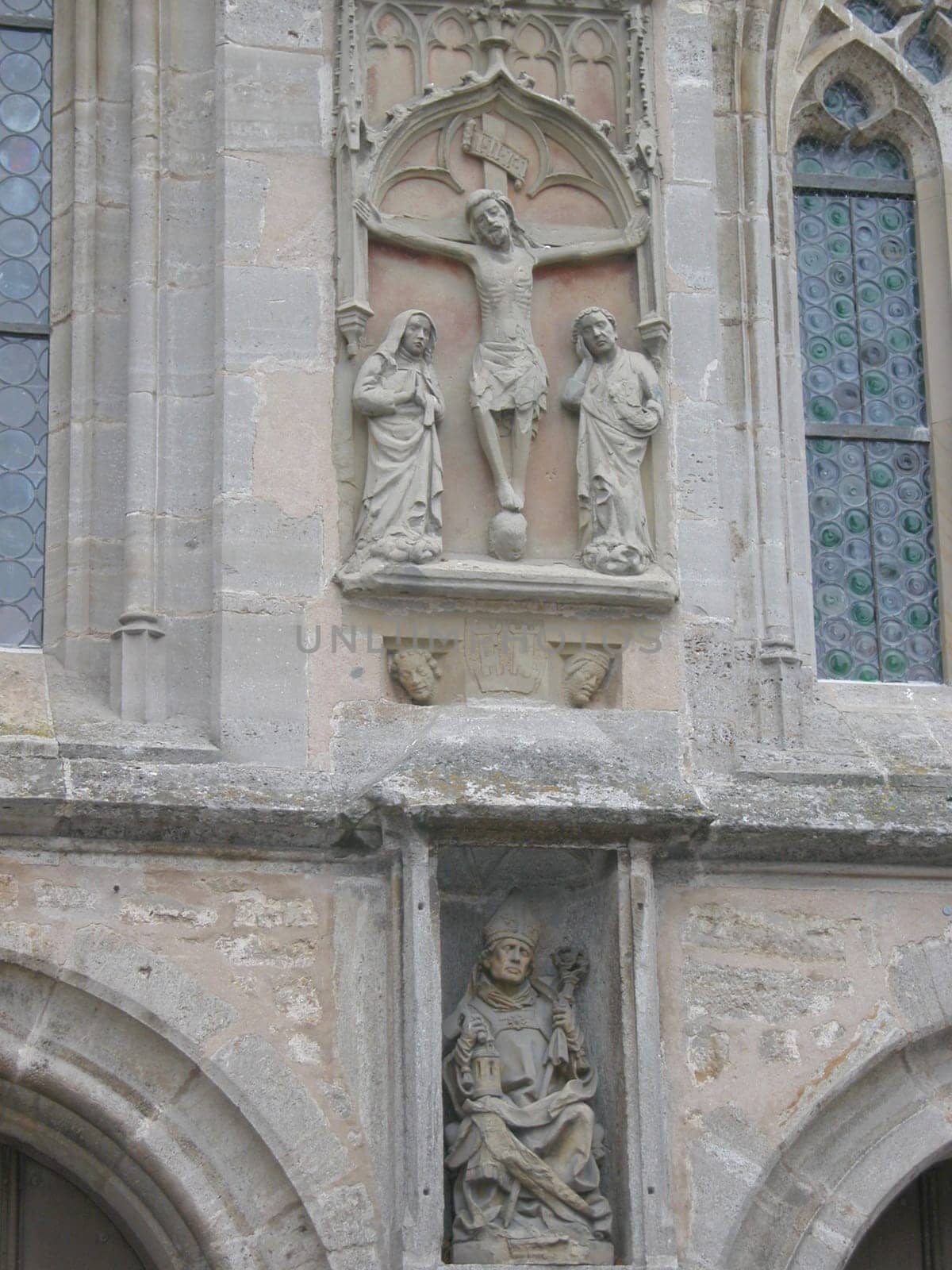 The St Jakobs Kirche gothic cathedral in Rothemburg ob der Tauber,Germany