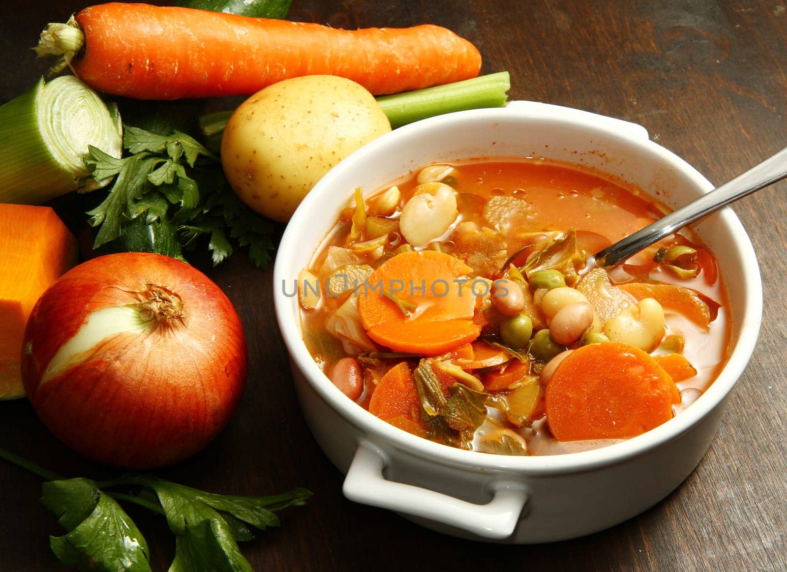 bowl of minestrone