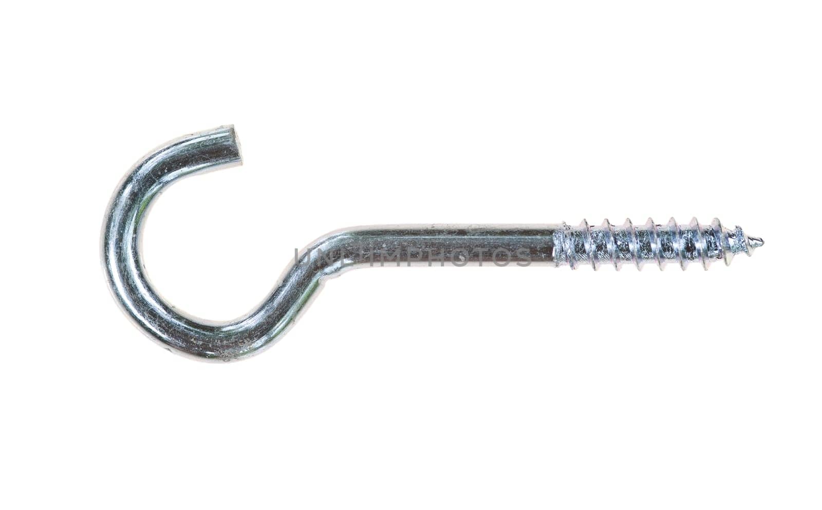 Detail of the chandelier hook on white background