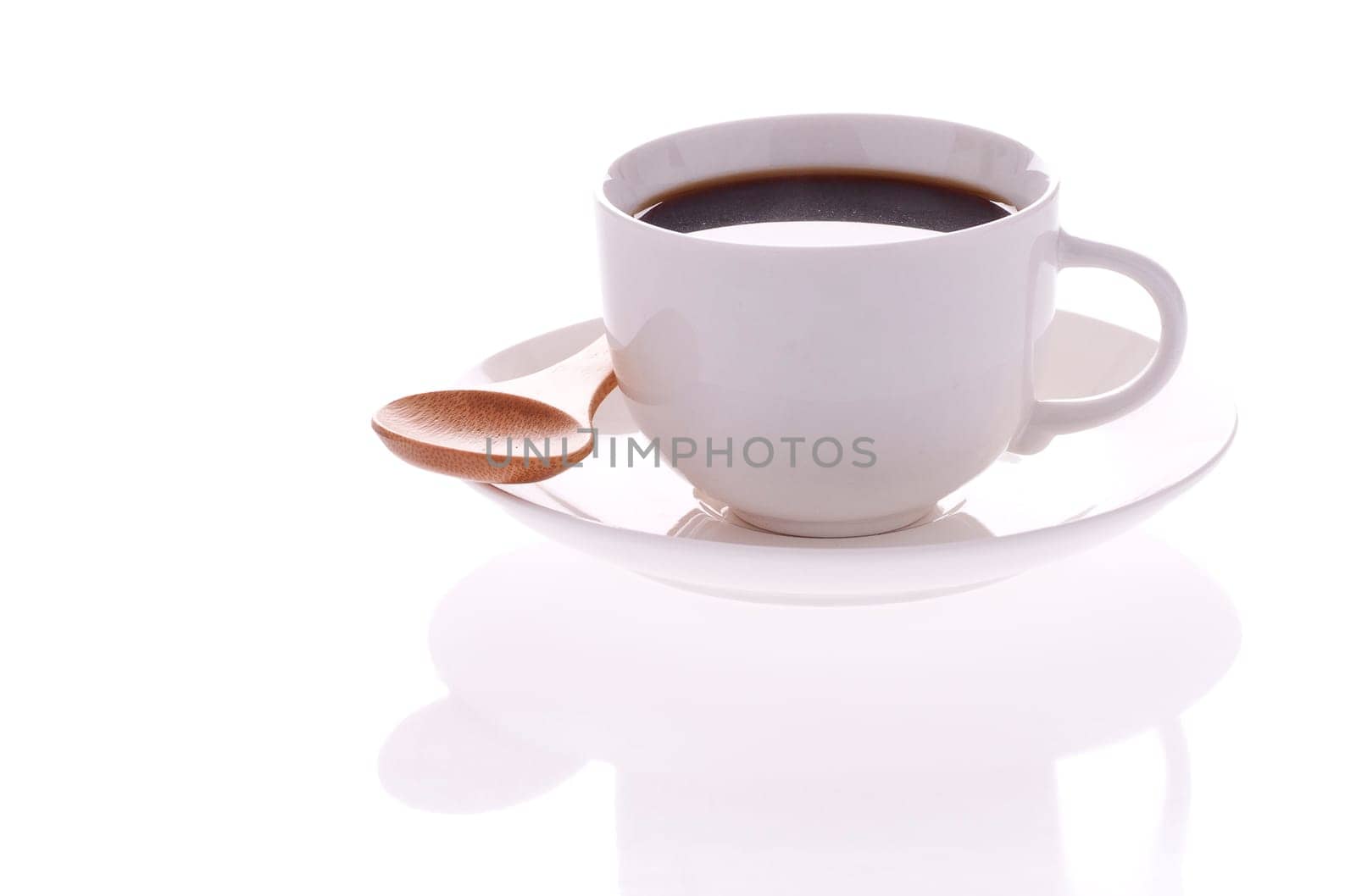 Cup of coffee isolated on the white background