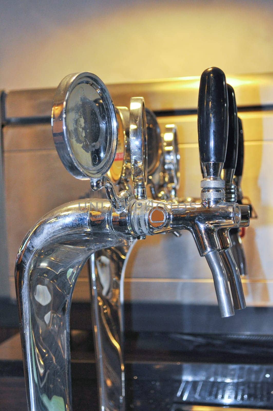 Draught beer at a local pub in England
