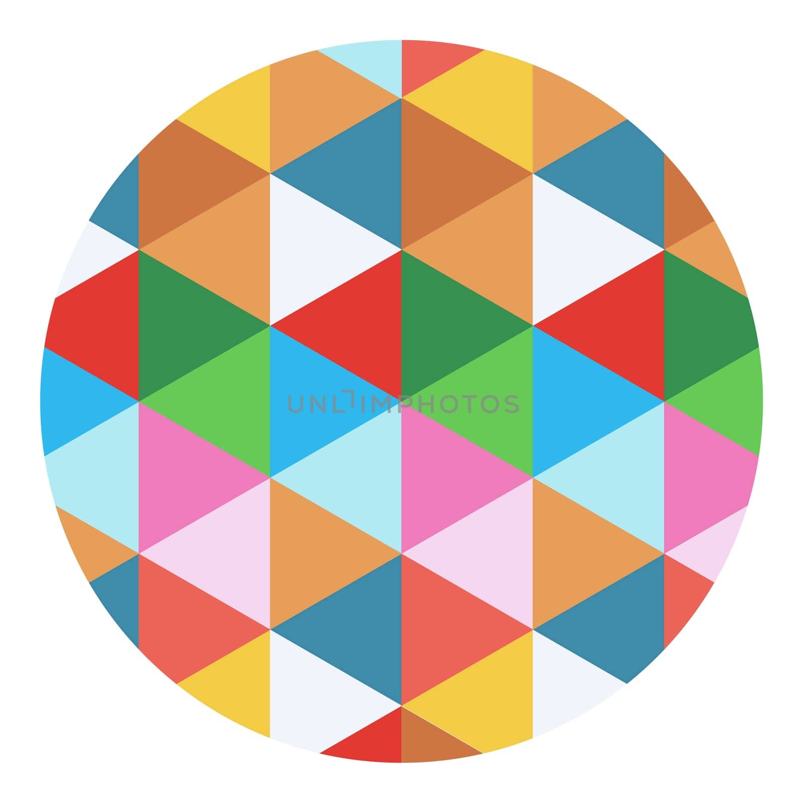 Ilustration: geometric circle isolated, vector file available.