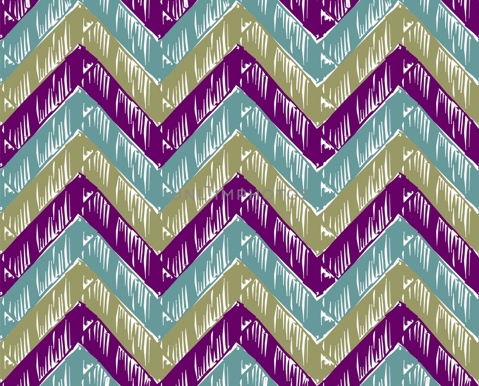 Zigzag striped background. Cold tones. Vector available