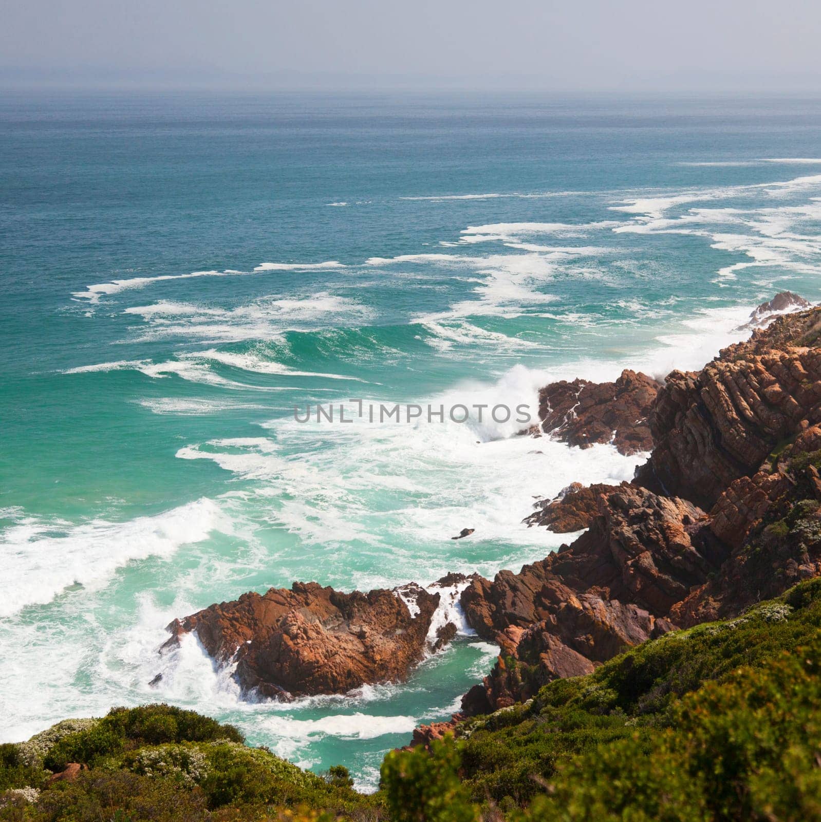Fantastic beach and mountains - square