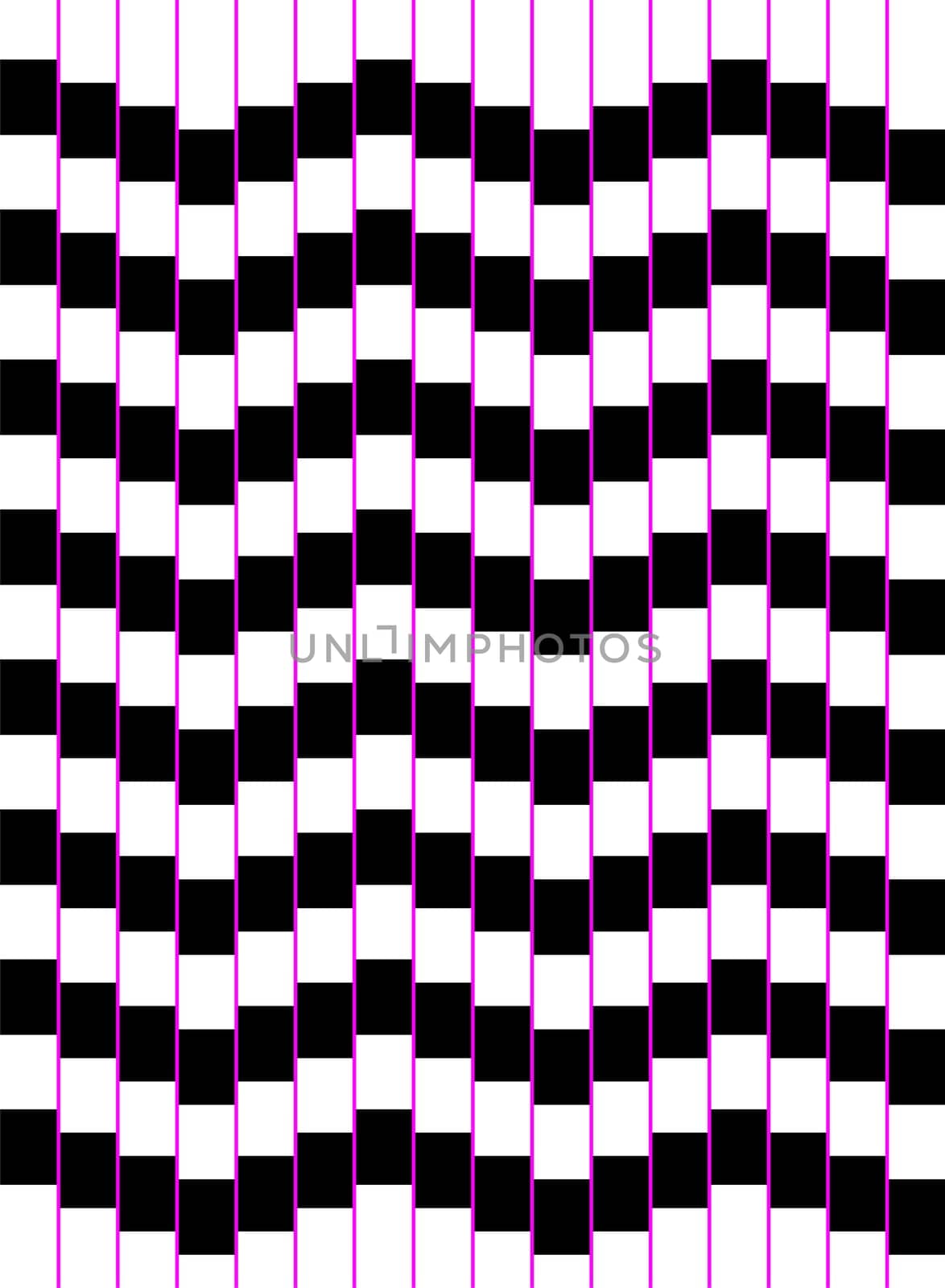 Optical art of a wave of squares