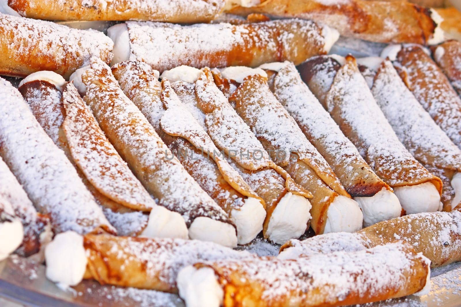 Pancakes stuffed with cheese