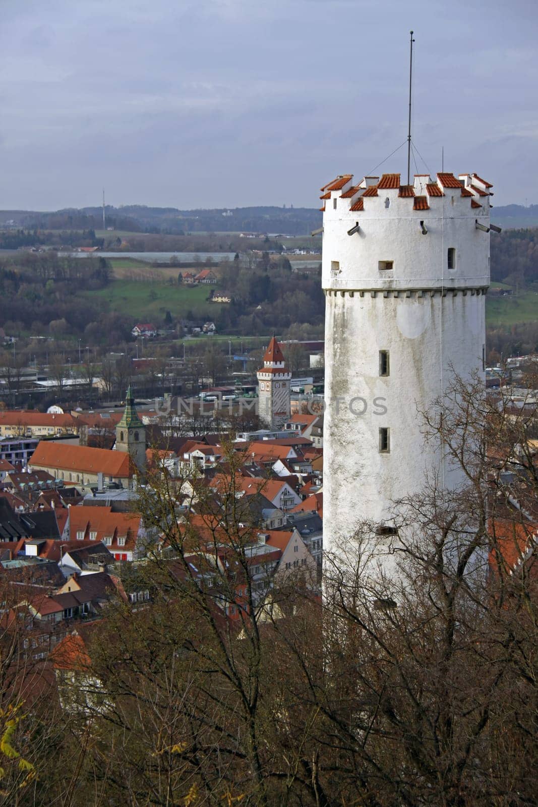 The Mehlsack (White Tower near St. Michael) is a round tower built between 1425 and 1429 in Ravensburg.