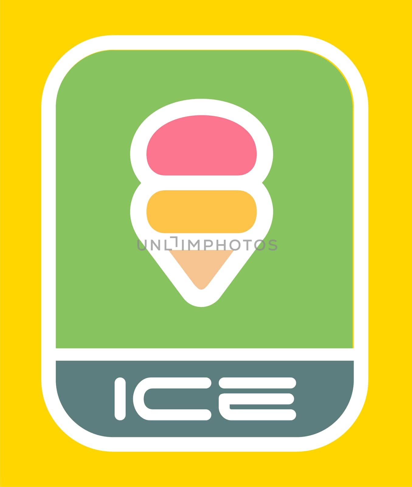 Ice cream icon. Vector available