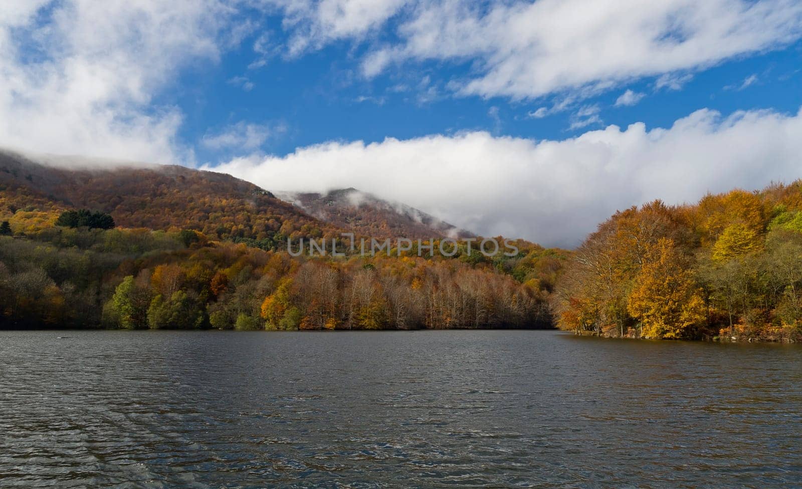 Lake Santa Fe, Montseny. Spain. Located in a beautiful setting of Barcelona.
