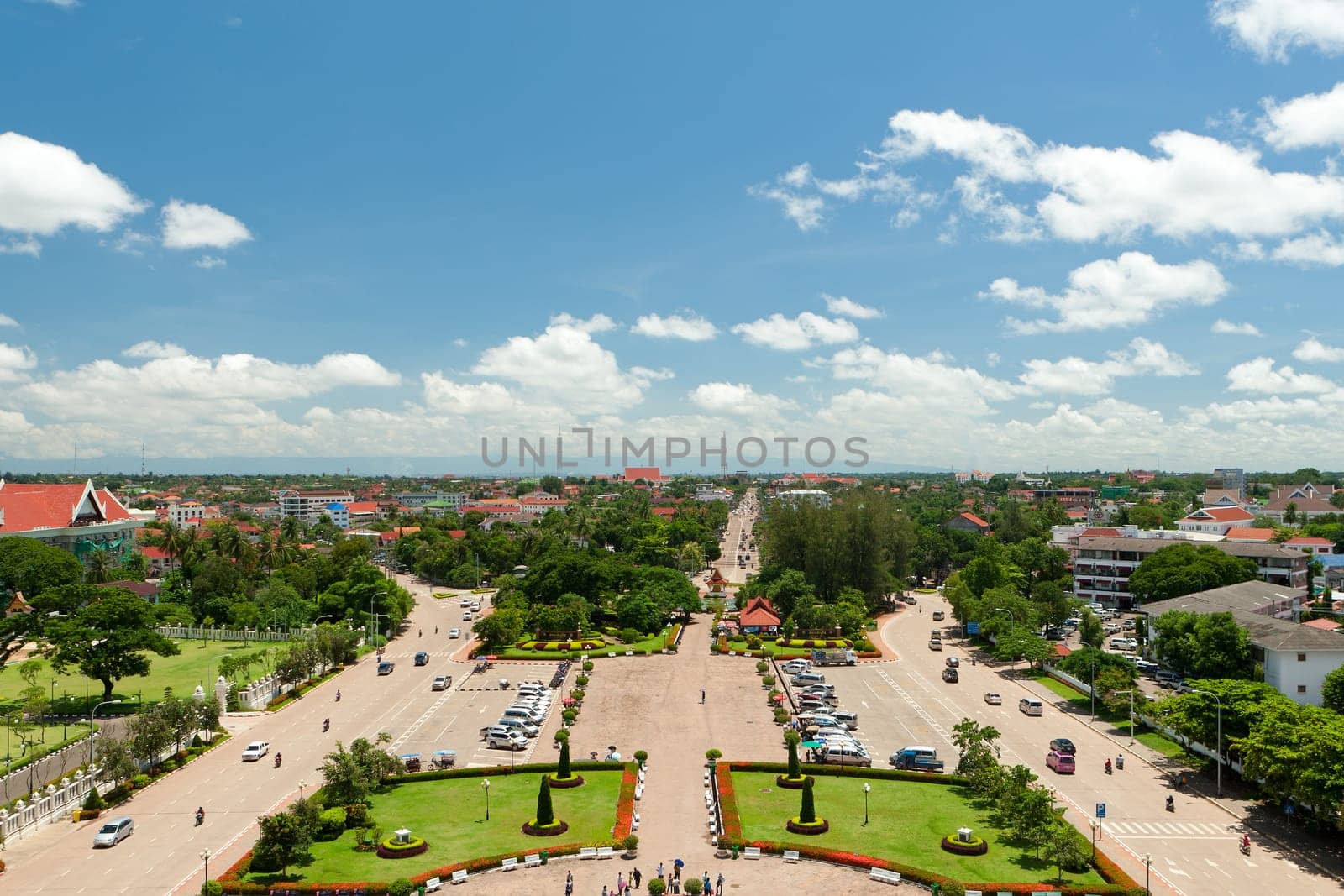 Vientiane,a bird's eye view of the Laotian capital