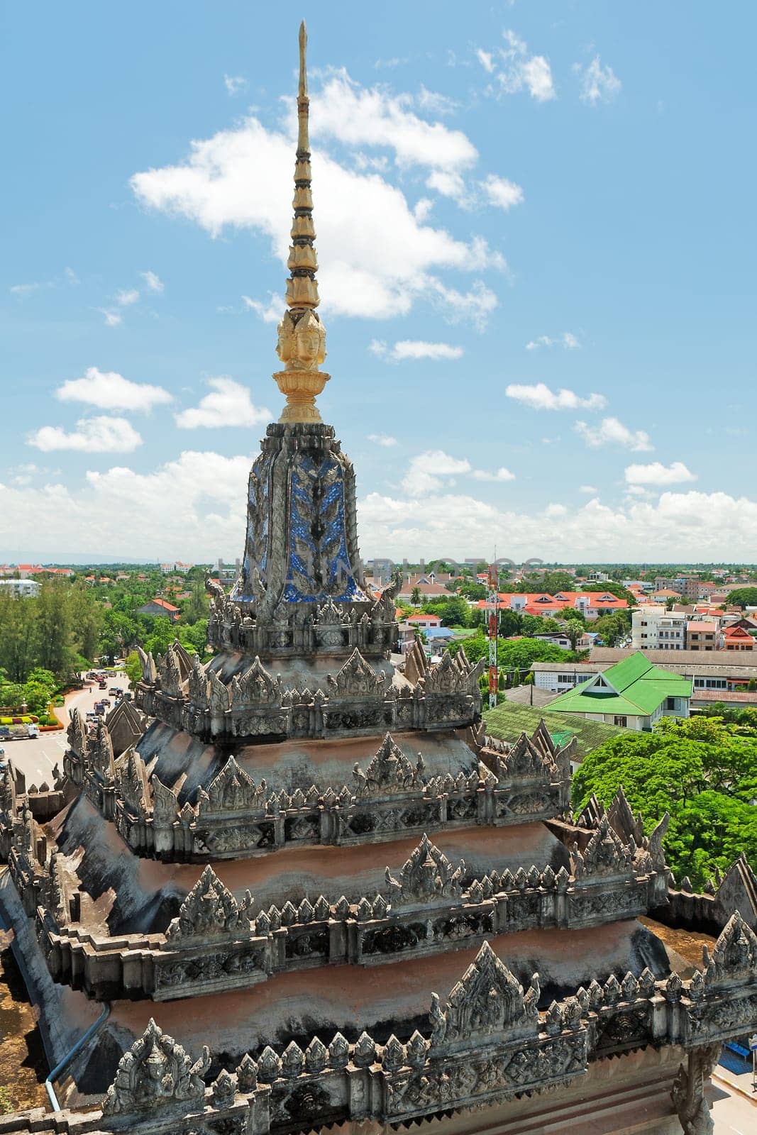 Vientiane,a bird's eye view of the Laotian capital