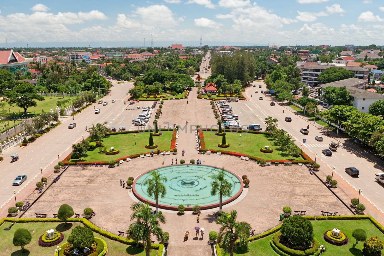 Vientiane,a bird's eye view of the Laotian capital