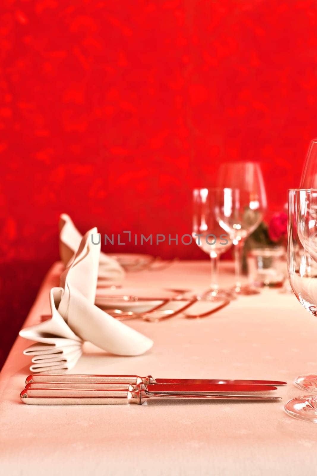 Laid table
