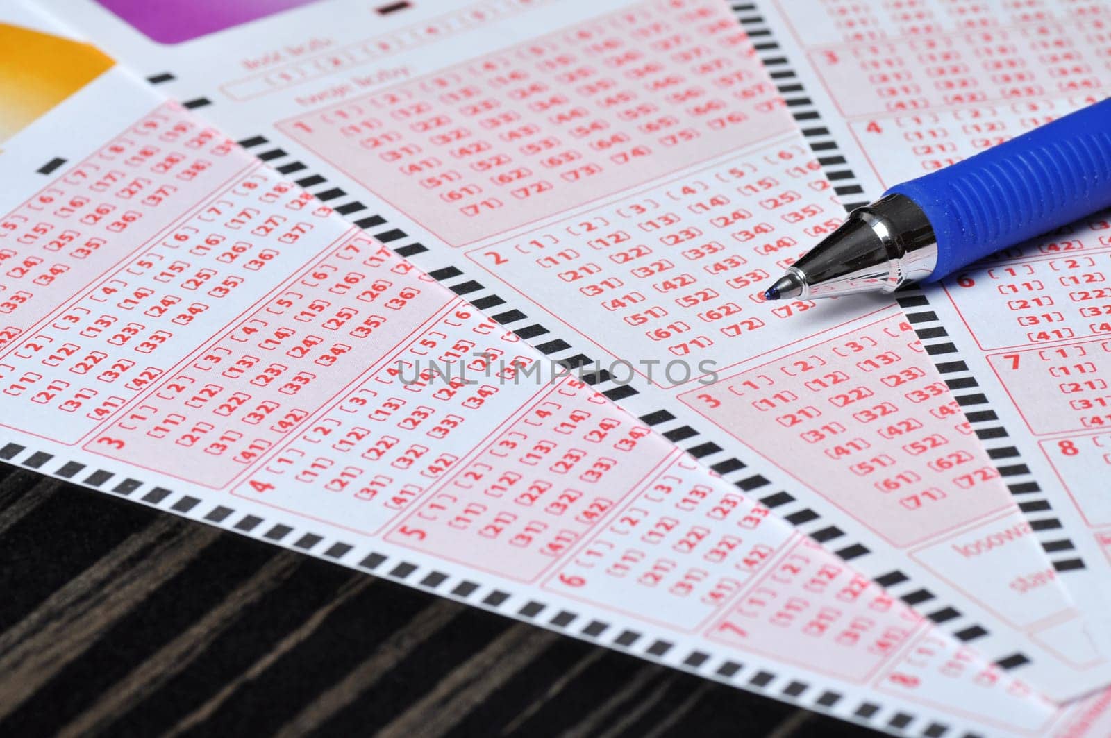 Real close-up of Polish lottery ticket